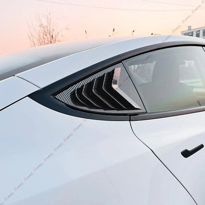 Rear Window Louver Shutter Cover Trim for Tesla Model 3
