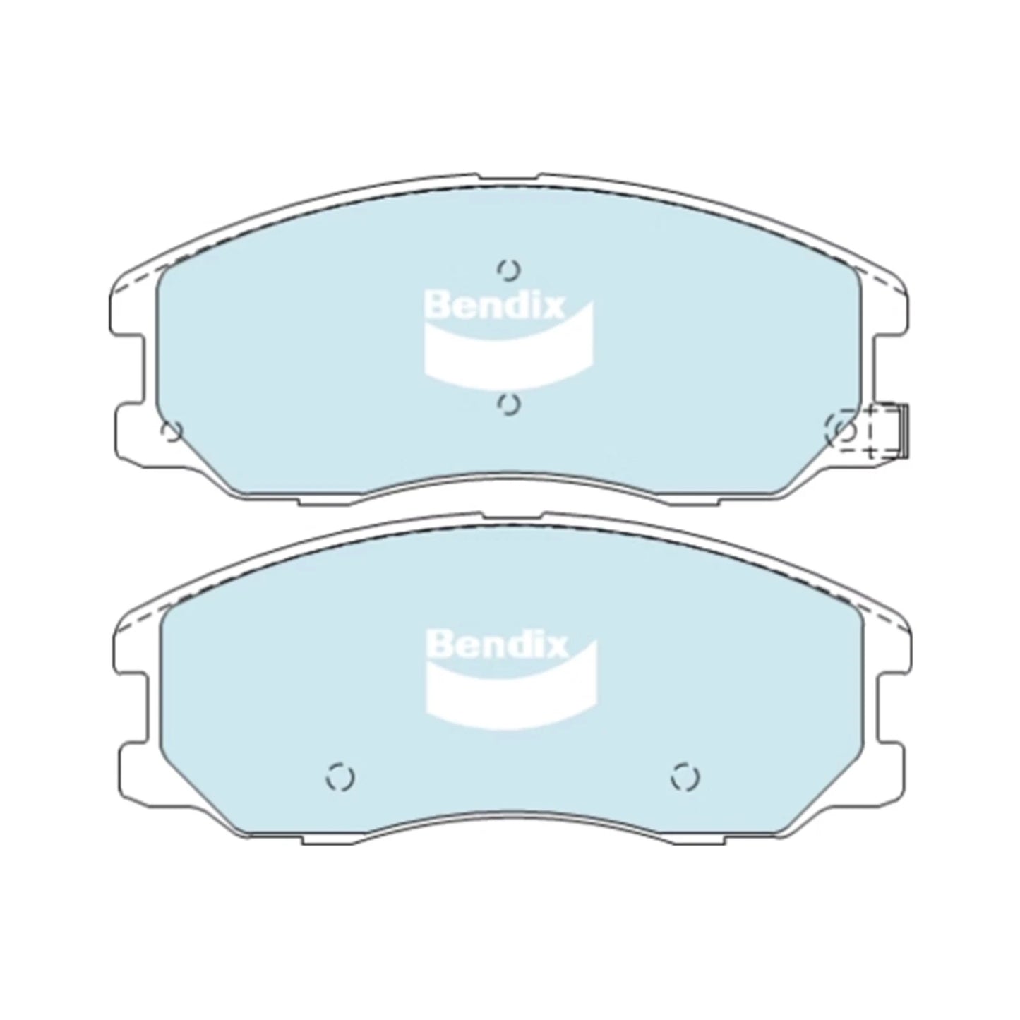 Set of 4 Front Disc Brake Pads for Holden Captiva CG (2006–2019)