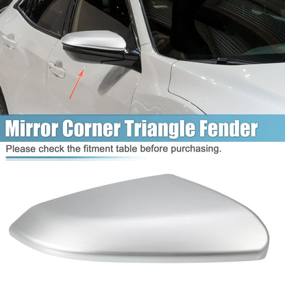 Mirror Corner Triangle Cover Right Side for Honda Civic (2016-2019) Silver Tone
