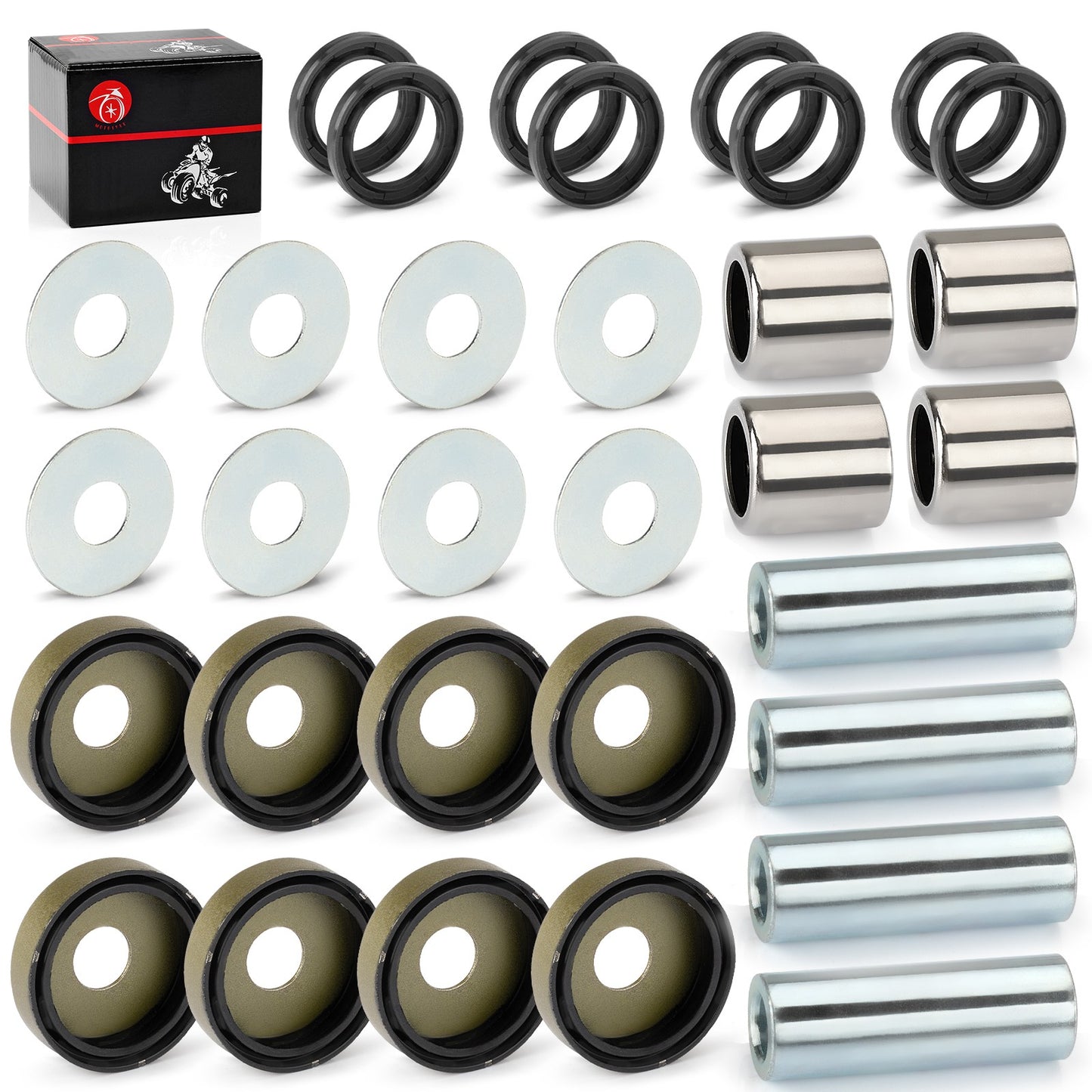 Front Lower A-Arm Bushing Shaft & Seal Kit for Arctic Cat 400 DVX (2004–2008)