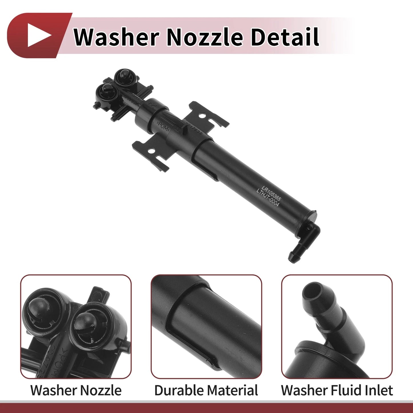 Front Passenger Side Headlight Washer Nozzle for Land Rover Range Rover Sport (2018)