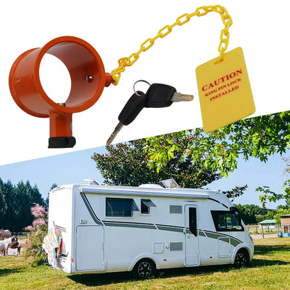 Alloy Wheel King Pin Lock / 2 x Keys for Trailers