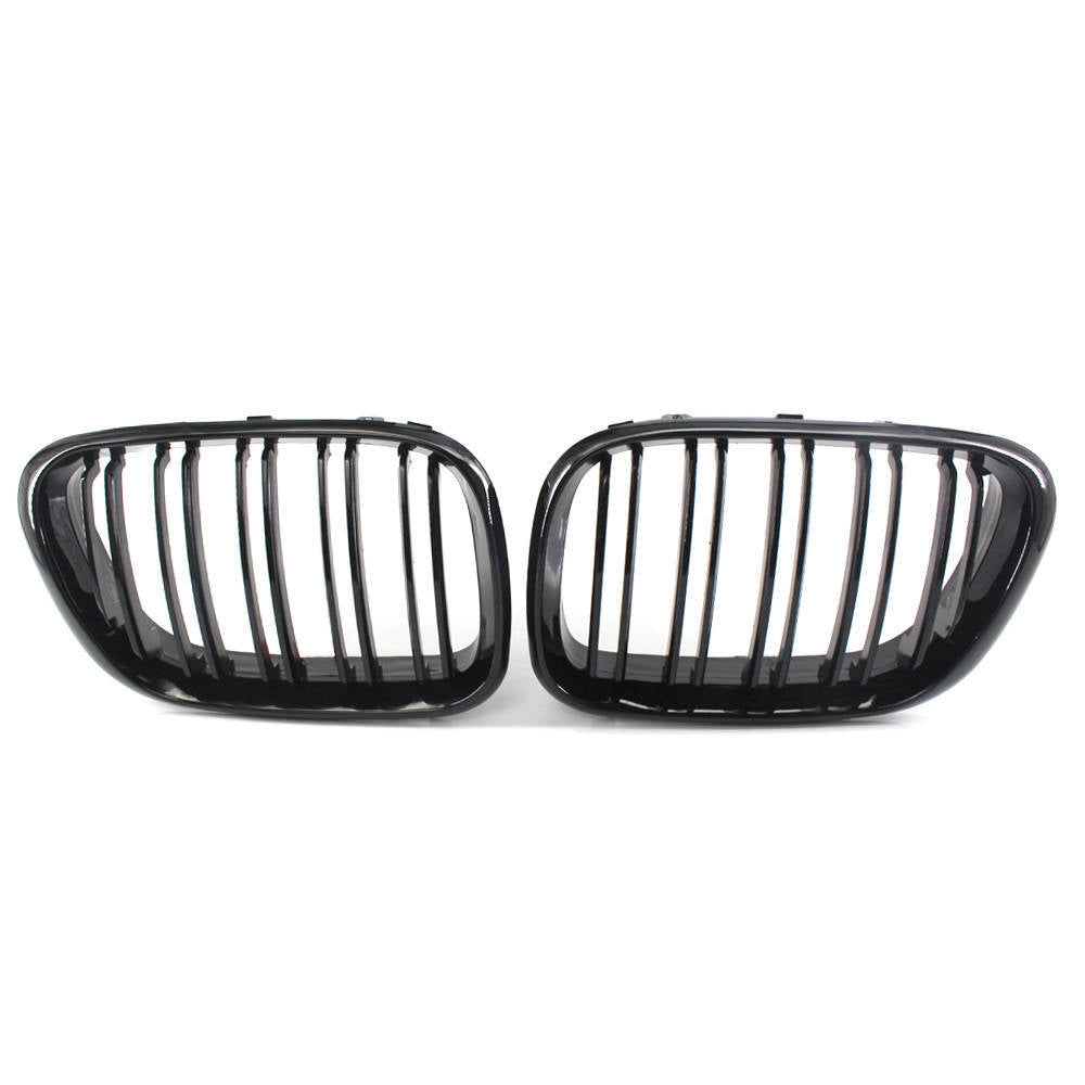 Gloss Black Dual Slat Front Bumper Grille for BMW X5 (2000–2003)