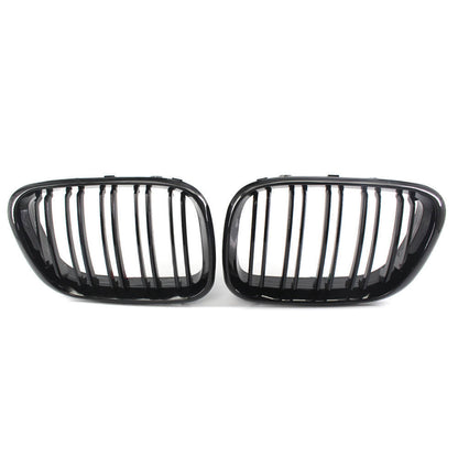 Gloss Black Dual Slat Front Bumper Grille for BMW X5 (2000–2003)