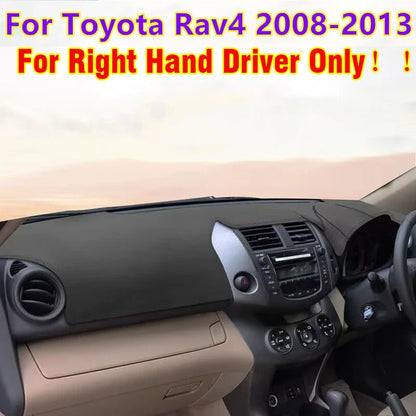 RHD Leather Dashboard Dash Cover Protector Pad Mat for Toyota Rav4 (2008–2013)
