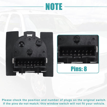 Set of 1 Rear View Mirror Remote Control Switch for GMC (No. 15009690/19209371)