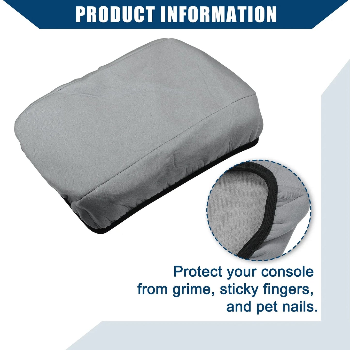 Center Console Armrest Cover for Honda Civic 2006-2013 Neoprene Gray
