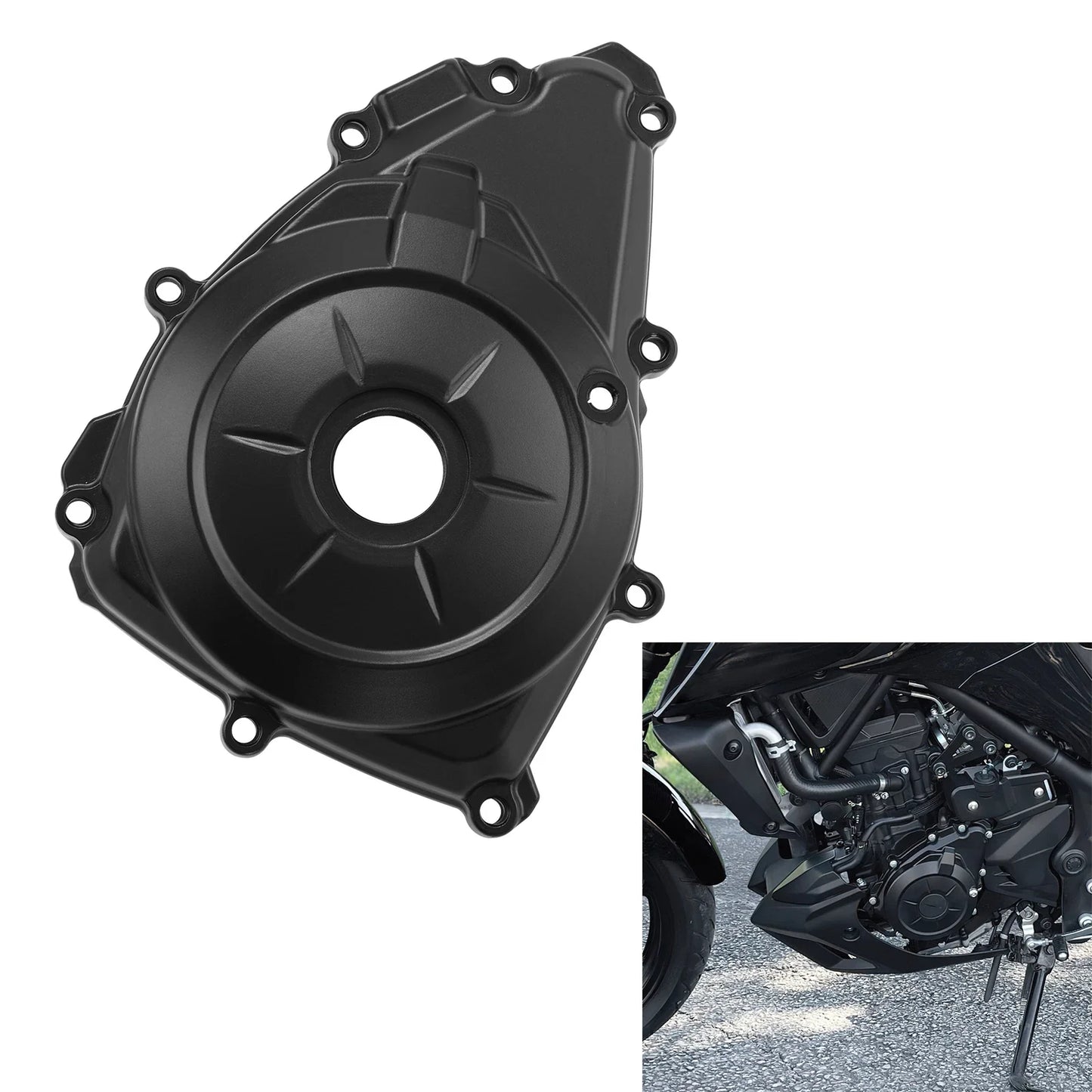 Left Stator Magneto Crankcase Cover for Yamaha MT-03 YZF-R3 (2015-2025)