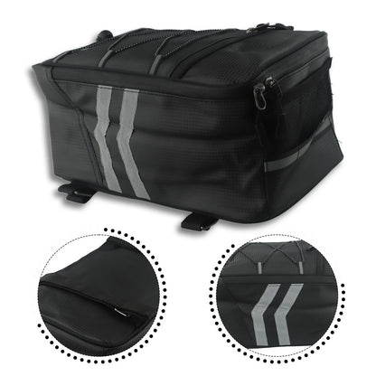 8L PU Material Rear Rack Trunk Bag for Bike Cycles