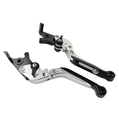 CNC Extendable Brake Clutch Levers for Honda VFR1200F (2010-2014) Silver