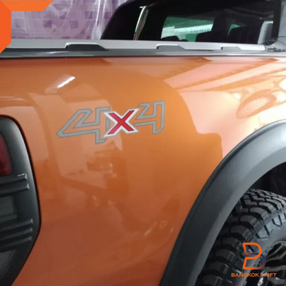 4x4 Side Cabin Rear Body Decal Sticker for Ford Ranger PX2 Wildtrak (2015-2018)