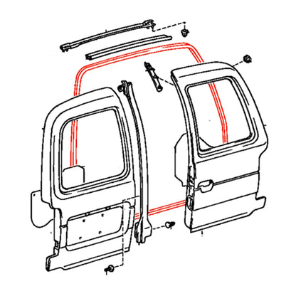 Weatherstrip for Toyota Hiace Van (1989–2006)