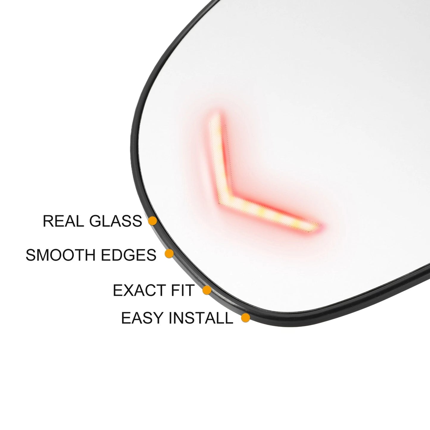Driver Side Heated LED Signal Mirror Glass for Tahoe Yukon Sierra Silverado (2007–2014)