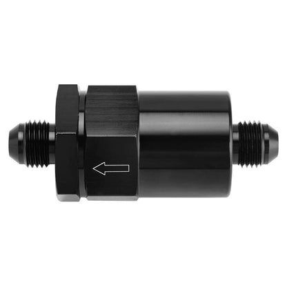 AN6 Inline Fuel Filter Adapter with 30 Micron Element for Universal Applications