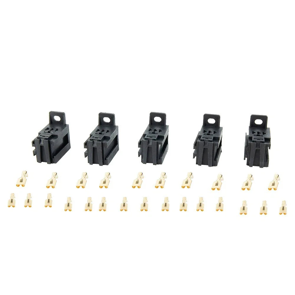 5pcs 12V/24V 60AMP 5-Pin Relay Socket