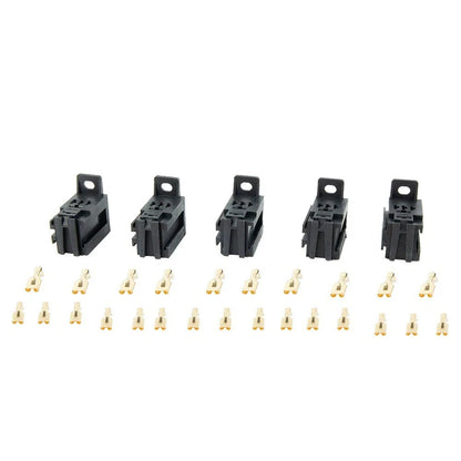 5pcs 12V/24V 60AMP 5-Pin Relay Socket