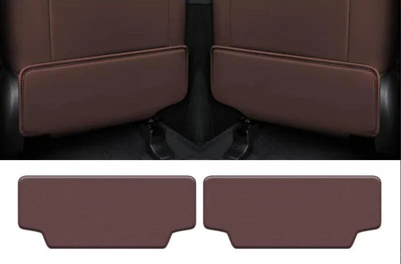 2 x Black rear seat anti kick pad trim cover for Hyundai Palisade (2020–2025)