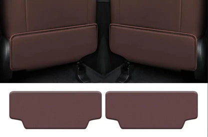 2 x Black rear seat anti kick pad trim cover for Hyundai Palisade (2020–2025)