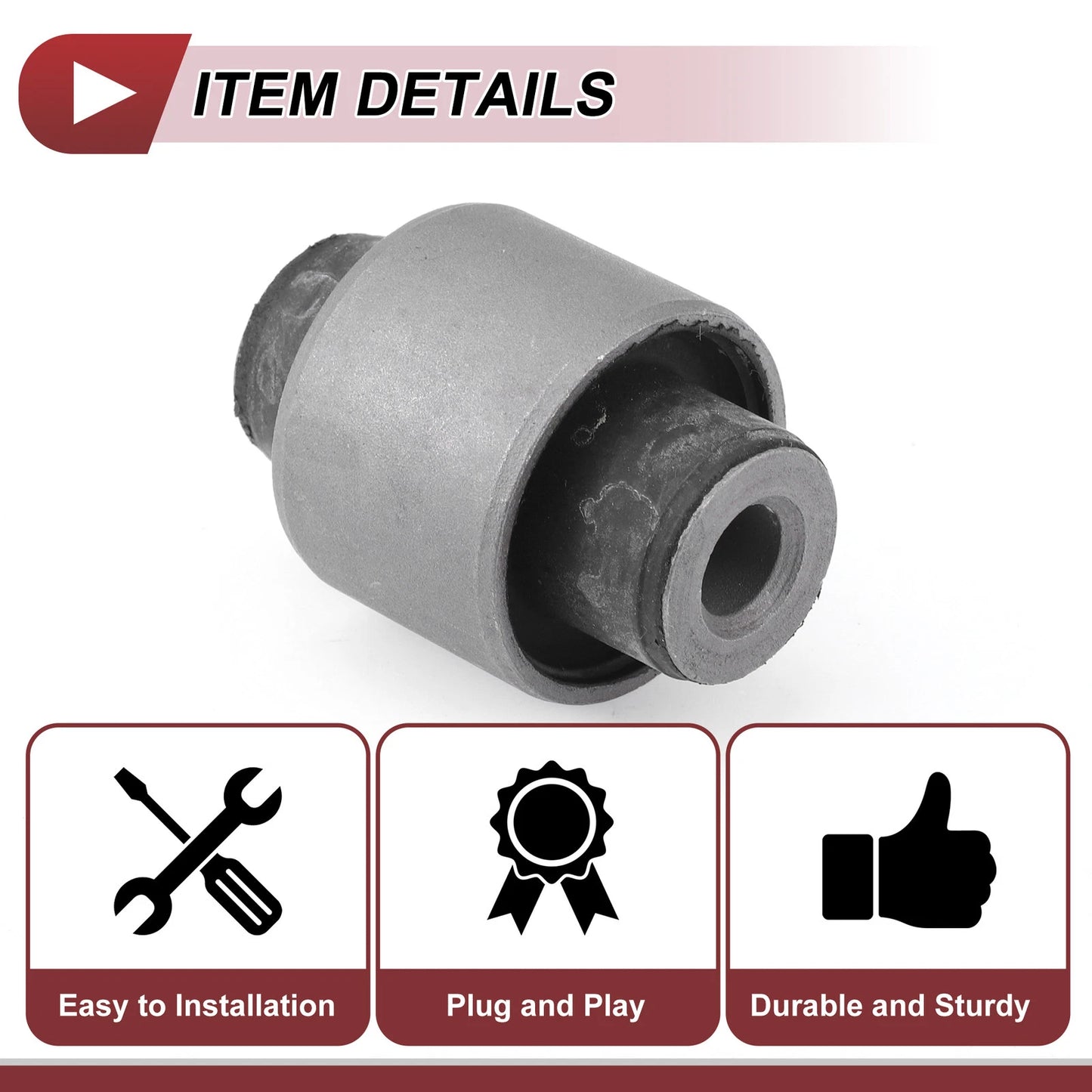 Front Control Arm Bushing for Honda Accord (2003–2008) No. 51450SDAA01