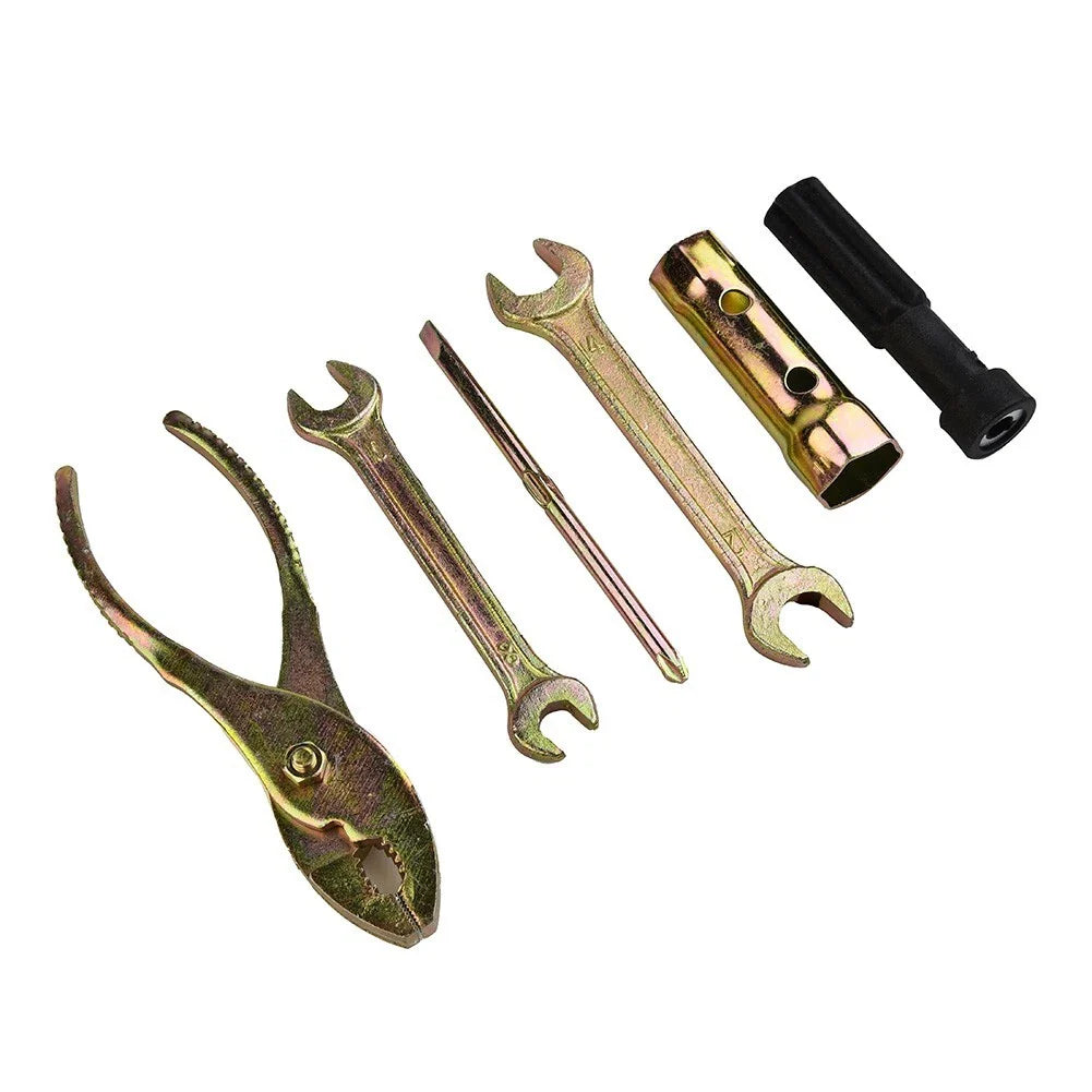 5pcs Motorcycle Spanner Wrench Screwdriver Pliers Tool Kit