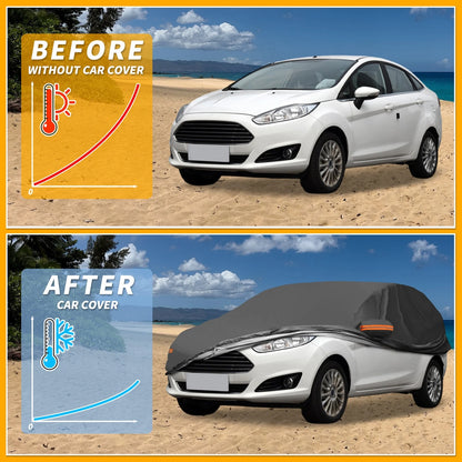 Car Cover Waterproof All Weather for Ford Fiesta Sedan (2011–2019)