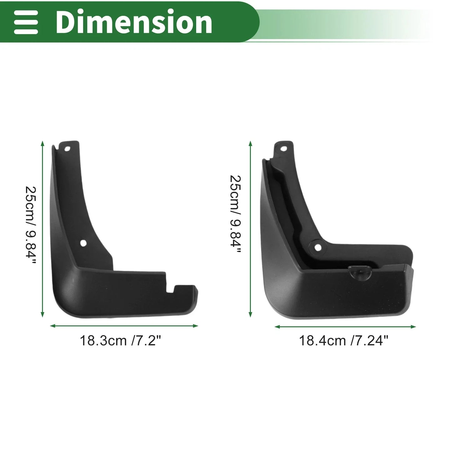 Mud Flaps Splash Guards for Chevrolet Monza 2019-2024 with Mount Accessories
