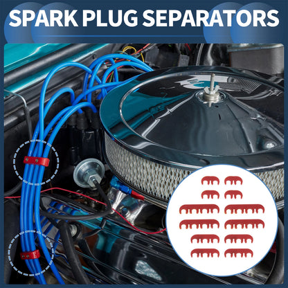 12pcs Spark Plug Wire Separators for Ford Chevy (Fits Various Models)
