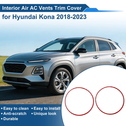 Air Condition Outlet Vent Trim Cover Frame for Hyundai Kona (2018–2023)