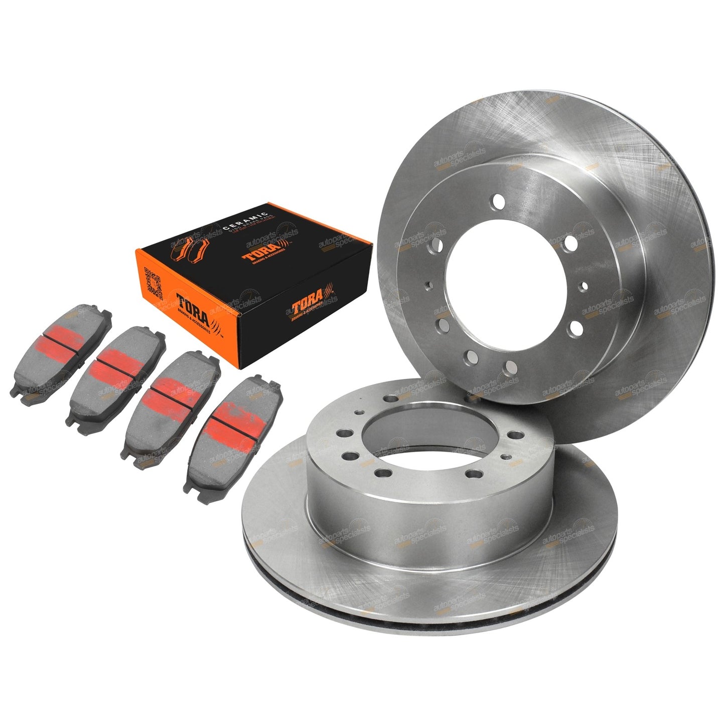 Rear Disc Rotor and Brake Pad Kit for Ford Maverick (1988–1994) 4X4