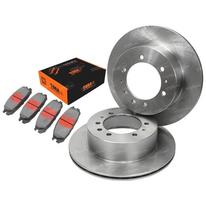 Rear Disc Rotor and Brake Pad Kit for Ford Maverick (1988–1994) 4X4