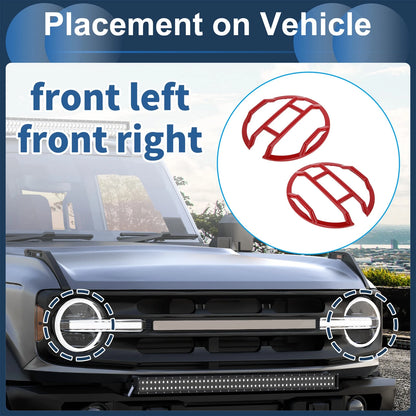 1 Pair Front Left Headlight