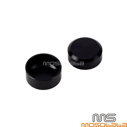 Smooth Black Rear Axle Nut Caps for Harley Sportster S, Pan America (2021-2023)