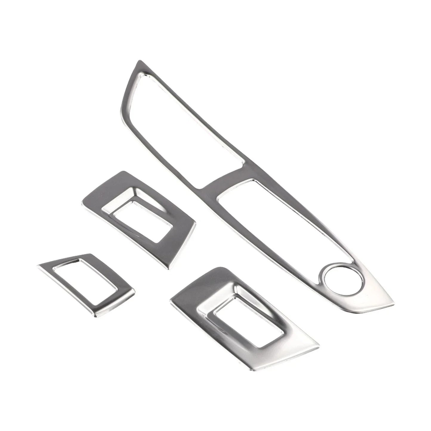 Polished Interior Door Window Lift Button Cover Trim for BMW 5 Series