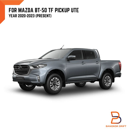 Matte Black Front Lower Grille Trim Cover for Mazda BT-50 (20-23)