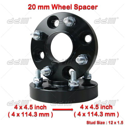 (2) 20mm Hub Centric Wheel Spacers for Hyundai Elantra, Sonata, Kia (2001-2023)