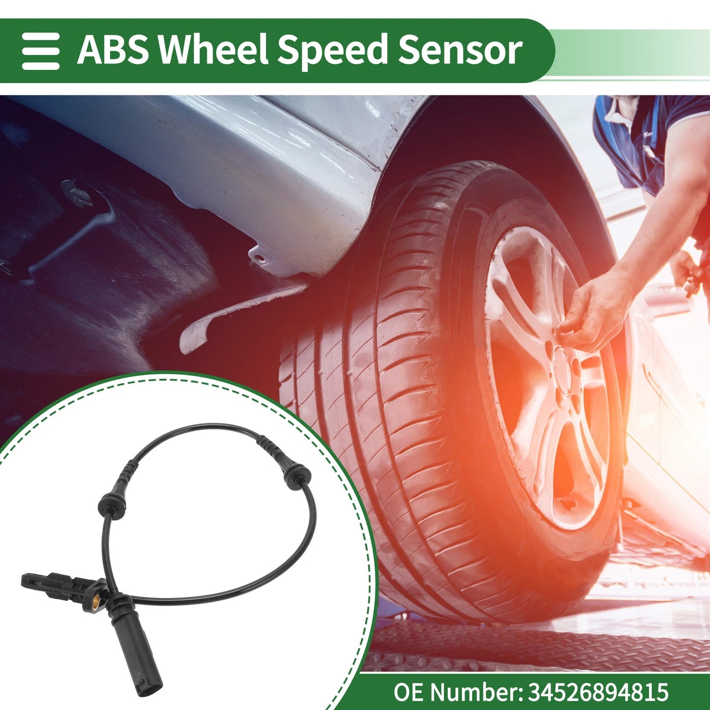 ABS Wheel Speed Sensor No. 34526894815 for BMW 330e (2016–2022)