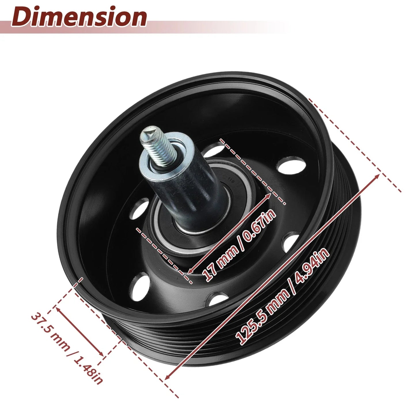 Accessory Drive Belt Idler Pulley for Dodge Ram 2500 3500 4500 (2010-2023)