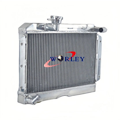 5-Row Aluminum Radiator with Fans for Rover MG MGA 1500/1600/1622 (1955–1962)
