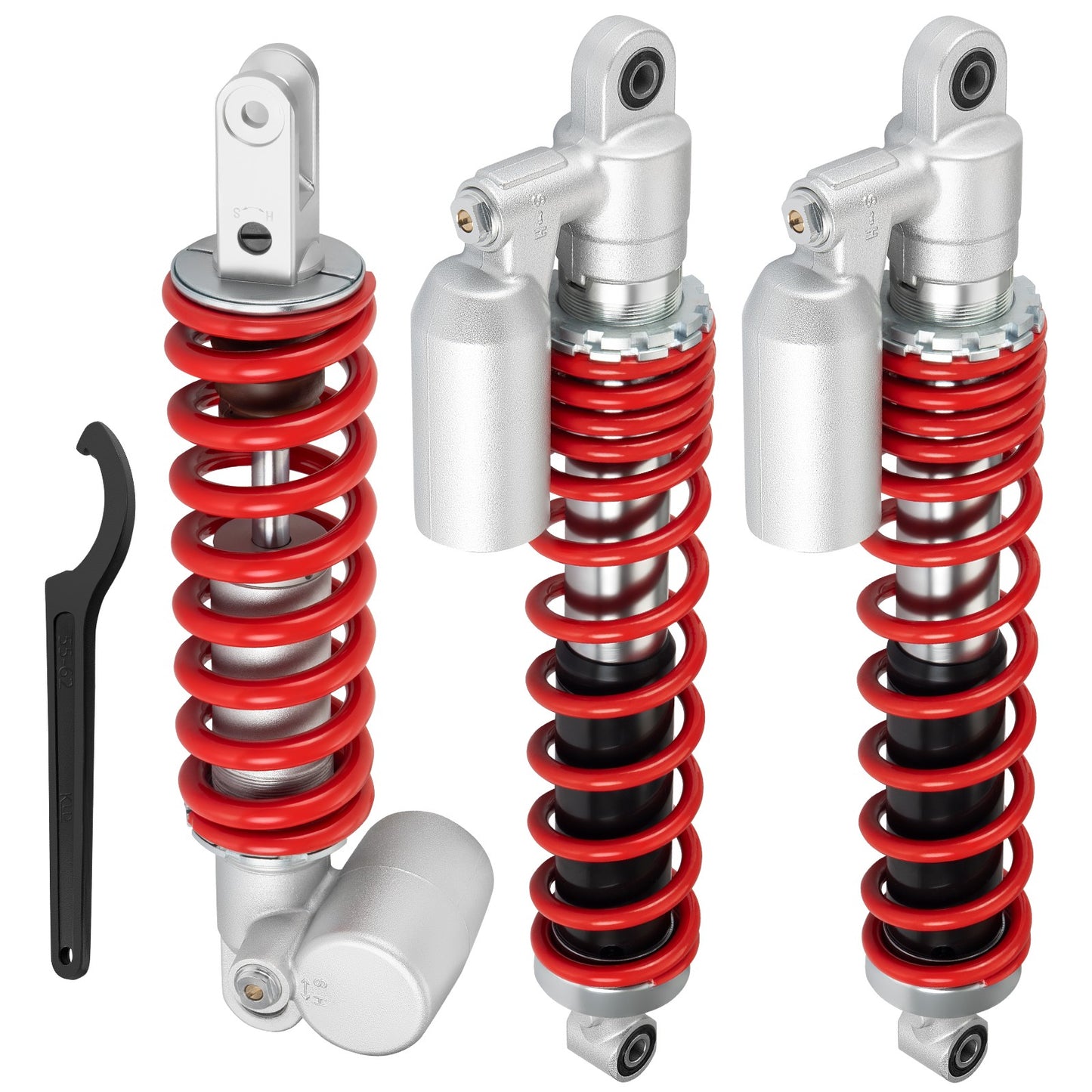 Set of 2 Front and Rear Air Shock Absorbers for Suzuki QuadSport Z400 (2003–2014)