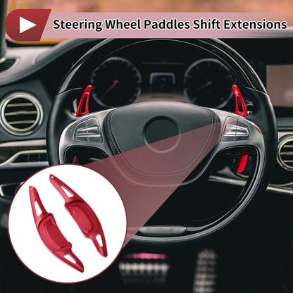 Set of 2 Red Aluminum Alloy Steering Wheel Paddles for Mazda Axela (2020–2021)