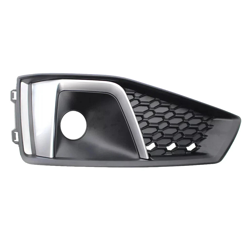 Front Bumper Fog Light Grille Cover w/ACC Hole for AUDI A4 (2017–2020)