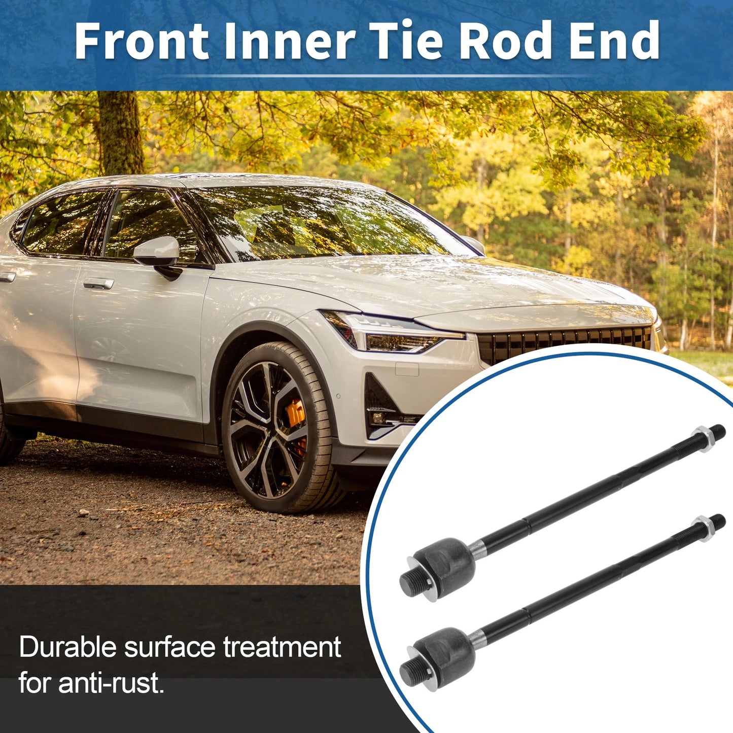 2X Front Inner Tie Rod End Links for Pontiac Montana (1999–2009)
