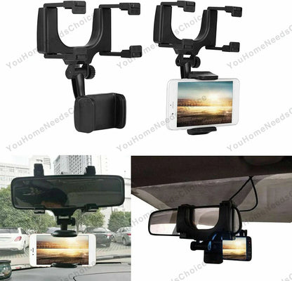 Universal Auto Rear-view Mirror Mount Holder for Cell Phone GPS