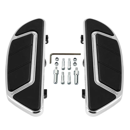 Chrome Driver Floorboards Footboards Bracket for Harley Road Glide (2014-2024)