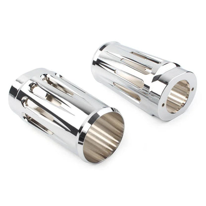 Chrome Fork Boot Slider Cover for Harley Touring Road King Glide (1980-2024)