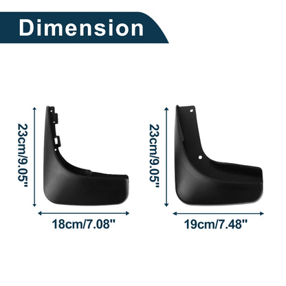 Set of 4 Mud Flaps Splash Guards for Volkswagen Golf 6 (2009–2013)