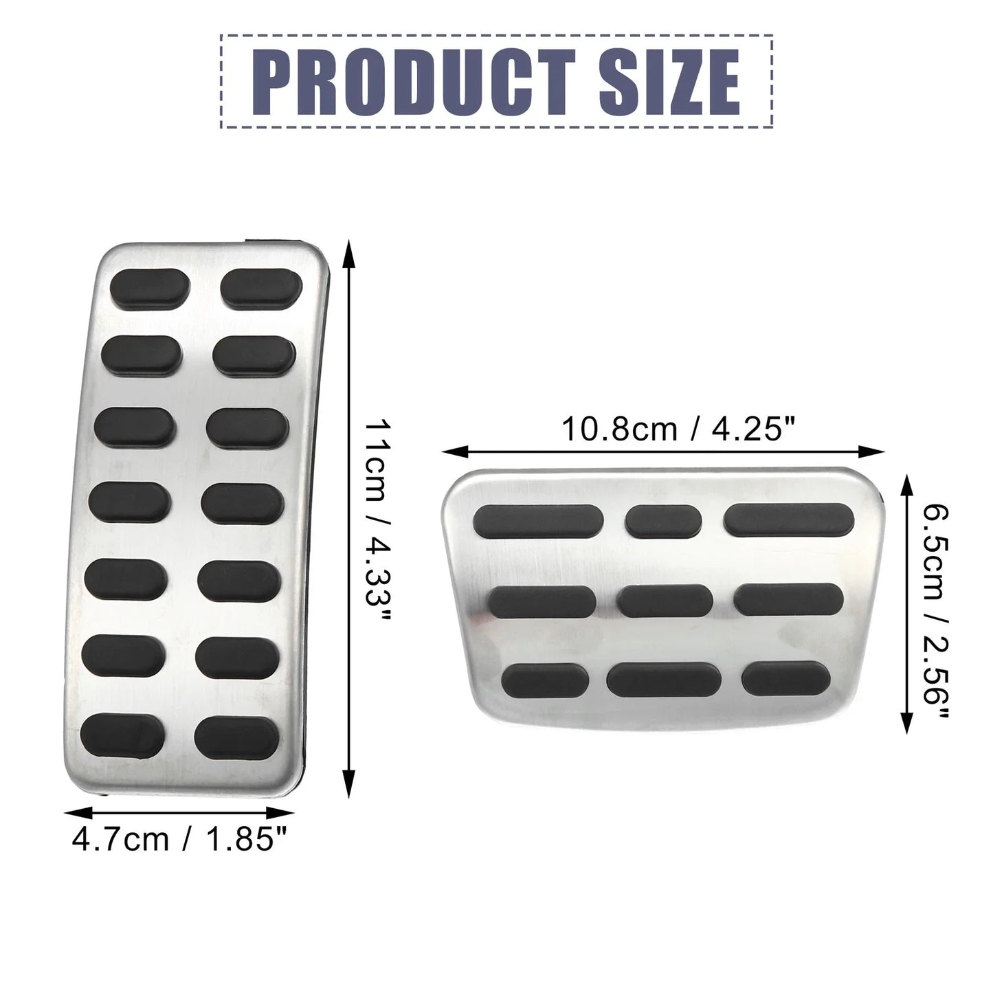 2 x Accelerator & Brake Pedal Covers for Hyundai