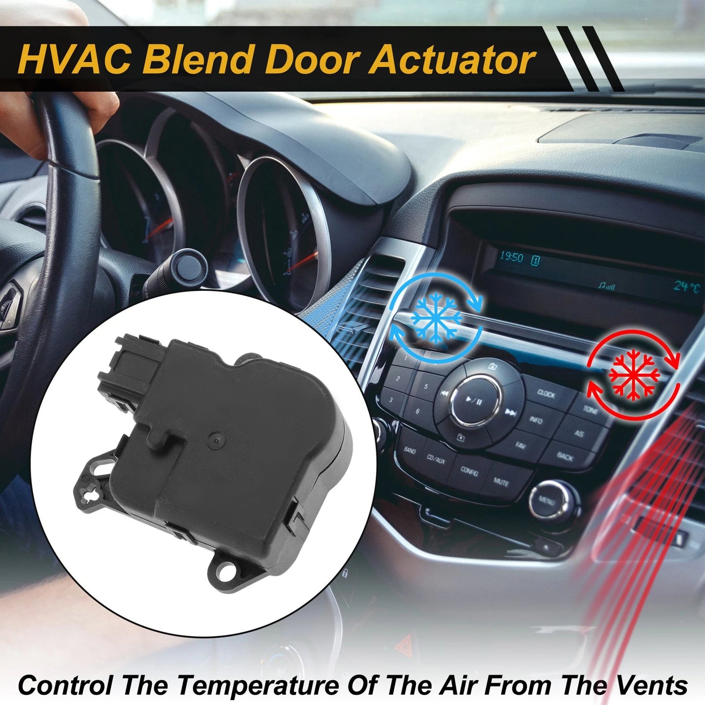 HVAC Heater Blend Door Actuator for Ford Flex (2009–2010) No. 8G1Z19E616B
