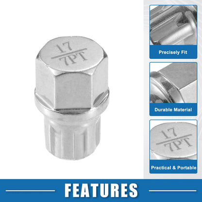 Wheel Screw Lock Lug Nut Set with Socket Protector for BMW
