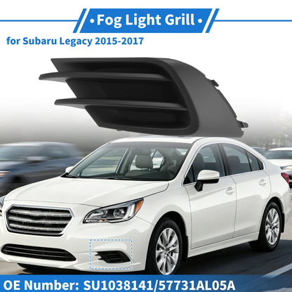 Fog Light Grille No.SU1038141 for Subaru Legacy (2015–2017) Black ABS